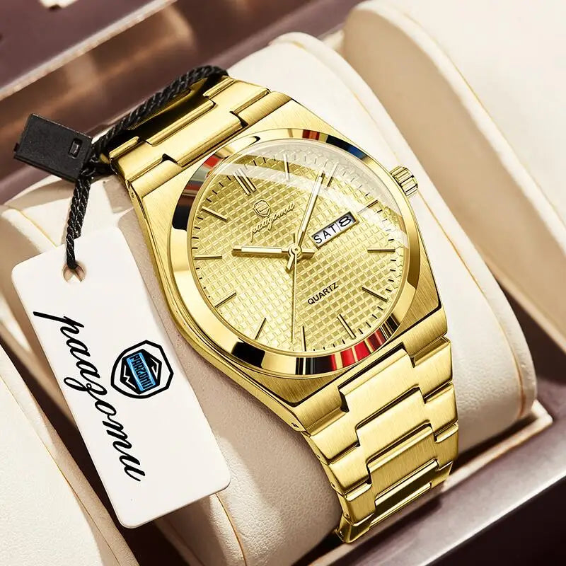 PAAZOMU M821 Chronograph Men's Watch — Automatic, Luminous, Waterproof, 9 Colourways - Zenflow Active