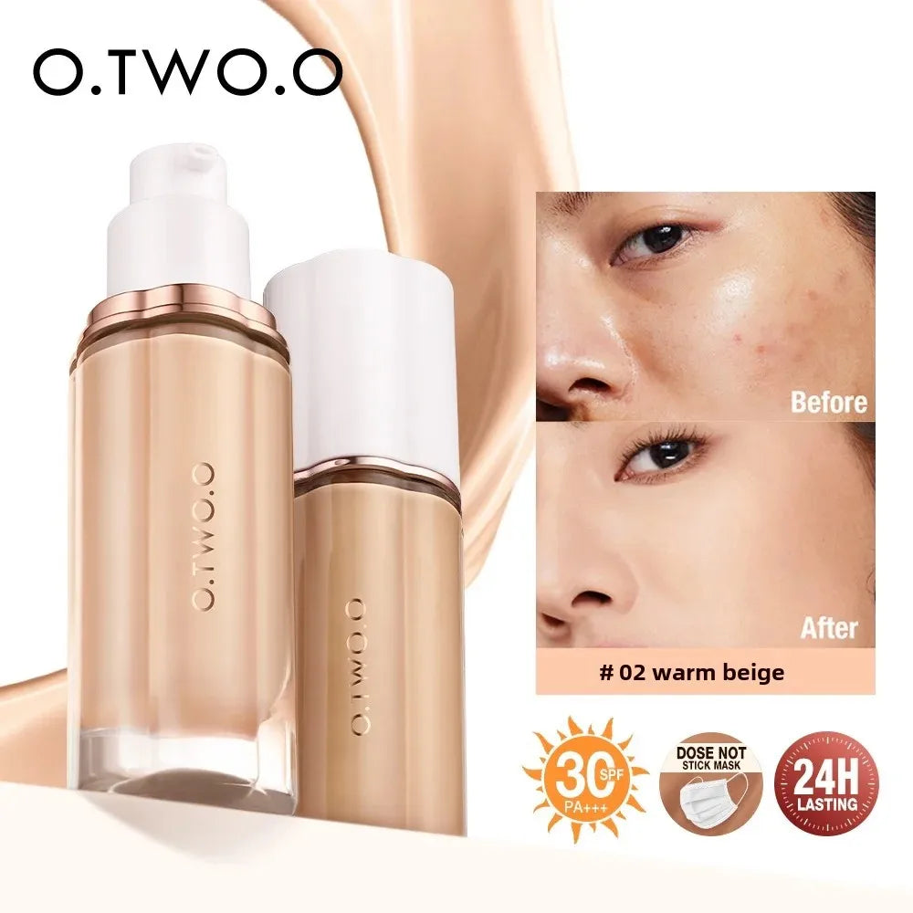 Liquid Foundation Cream 30ml SPF 30. Full coverage. Matte finish. Lightweight feel. - Zenflow Active