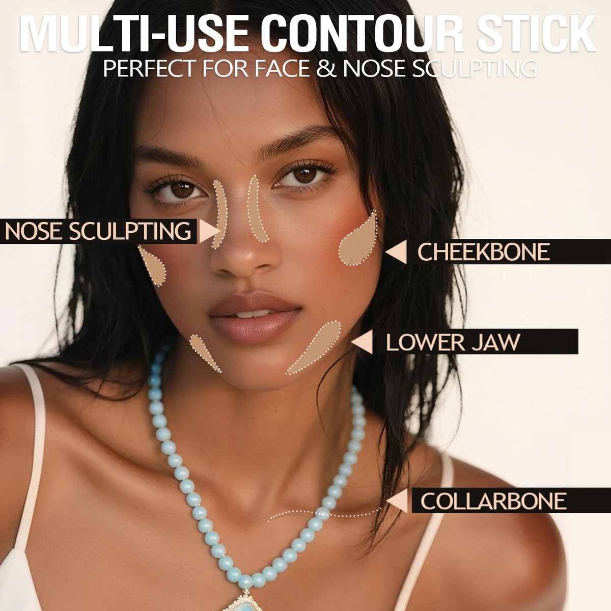 3-in-1 Contour, Bronze & Highlight Stick – Cream Formula - Zenflow Active