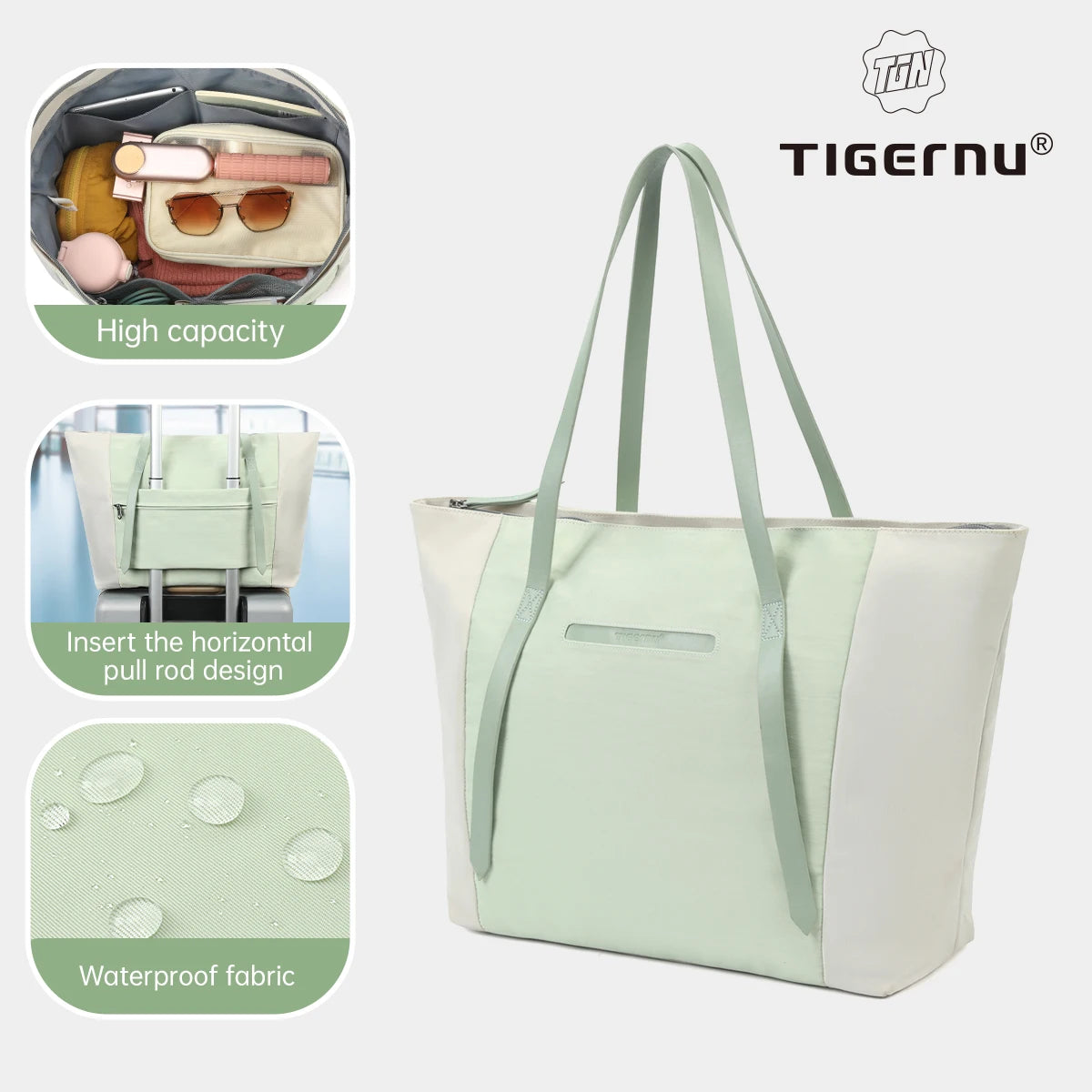 Tigernu Women Tote Bag Female Handbag Girls Shoulder Bags Commuting Sling Bag Women's Bags 14 15.6inch Laptop Bags For Girls - Zenflow Active