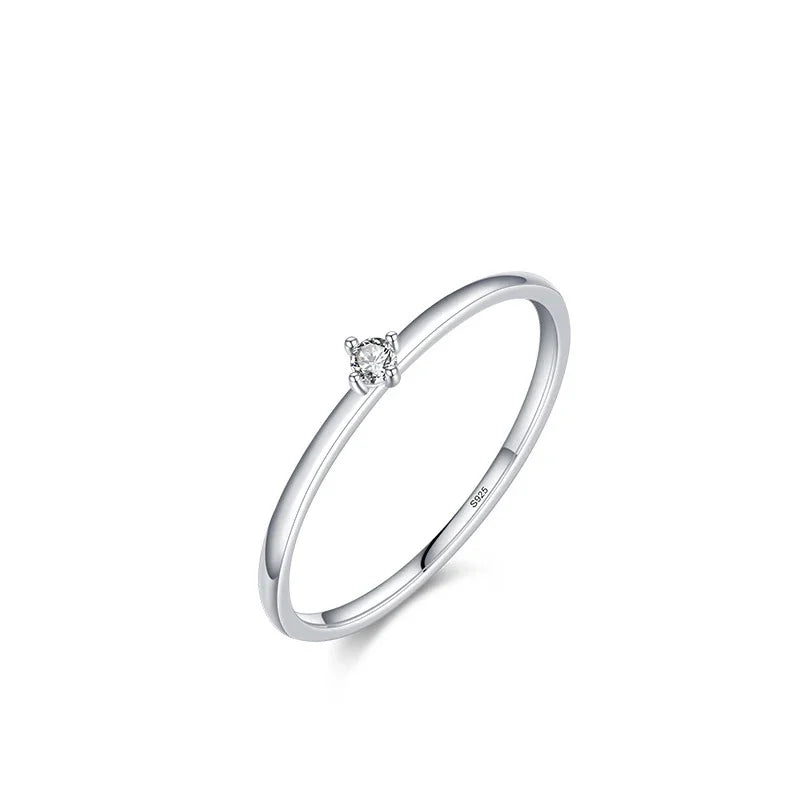 Exquisite Moissanite Finger Ring For Women 18k Gold Plated 925 Sterling Silver Elegant Rings With 2mm D Colour Round Lab Diamond - Zenflow Active
