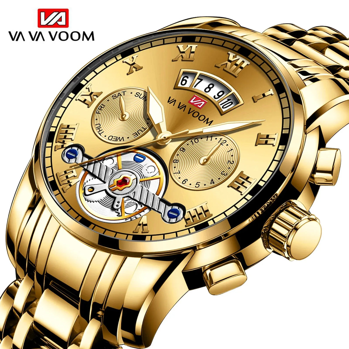 Relogio Masculino Top Brand Men's Luxury Watch Stainless Steel Luminescence Clock - Zenflow Active