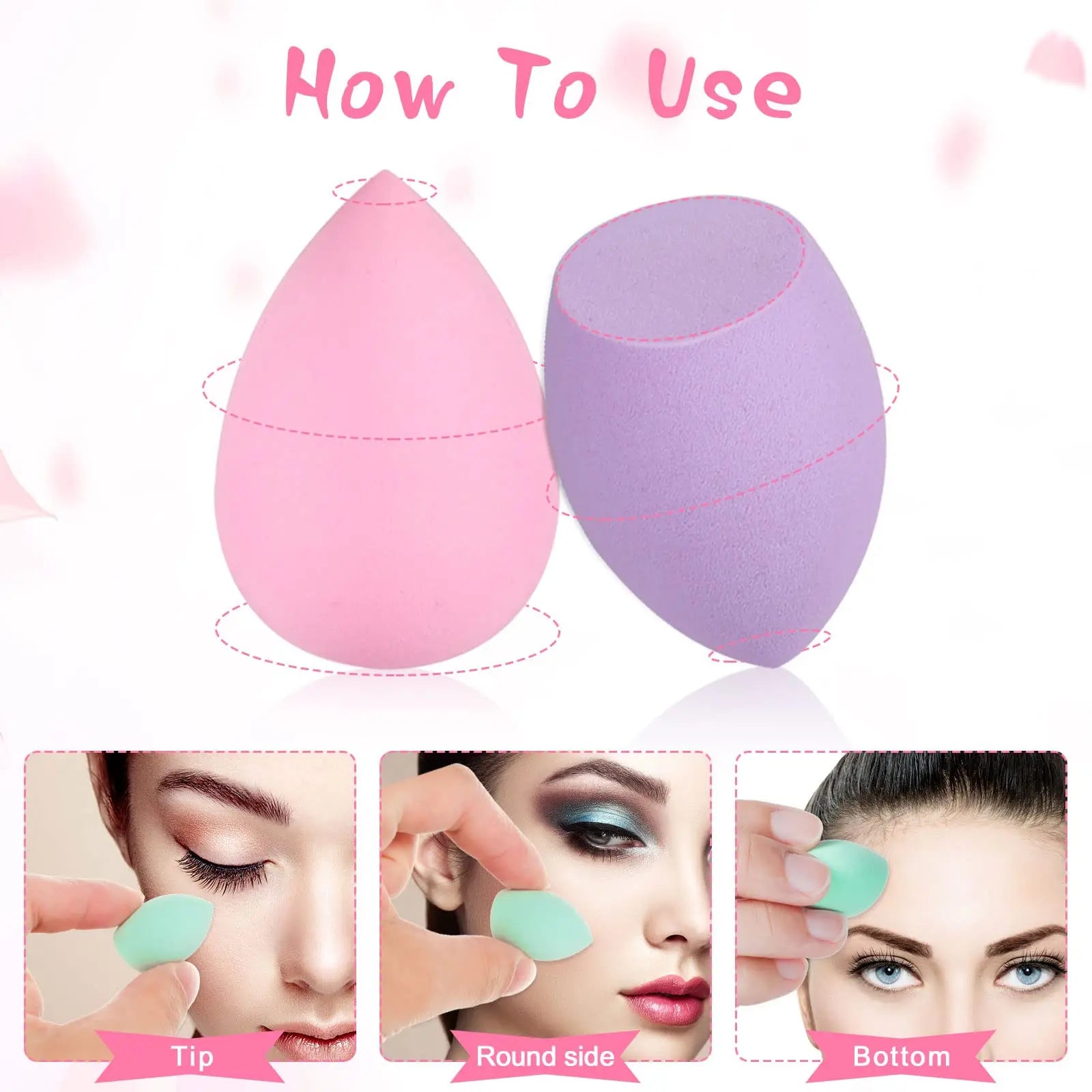 15 Pcs Makeup Sponge Set