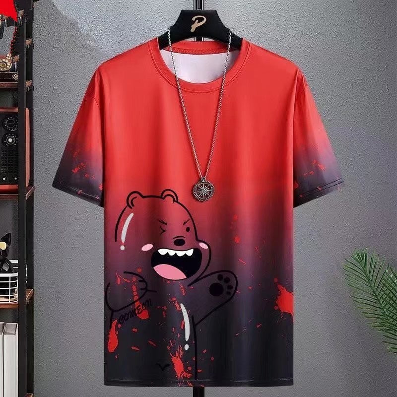 Men’s Gradient & Printed Short-Sleeve T-Shirt Michan Direct