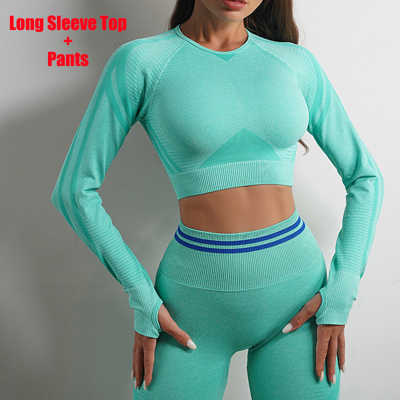 Nylon Activewear Separates | Long-Sleeve Top, Leggings or Set