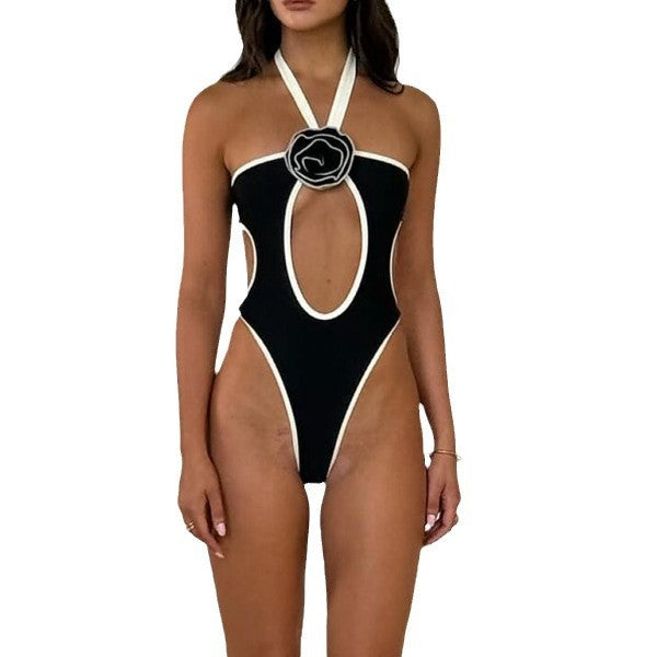 Women's 3D Flower One-Piece Swimsuit Michan Direct