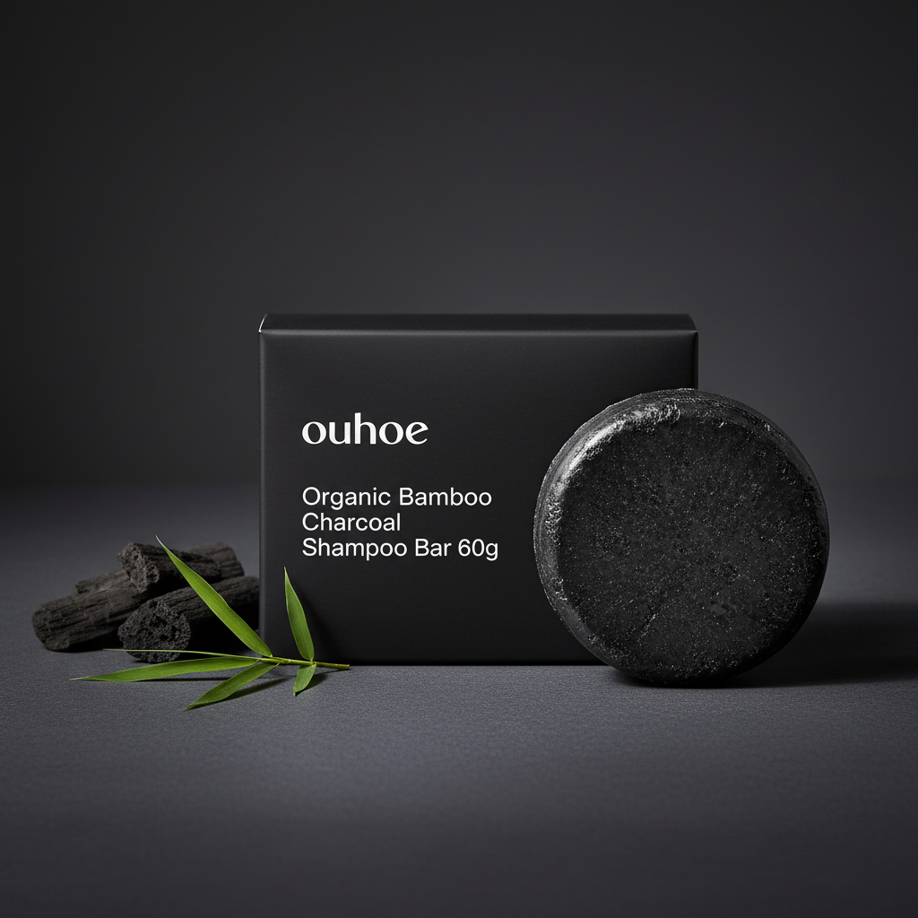 Bamboo Charcoal Shampoo Bar - AI Editorial