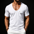 Men’s Loose-Fit Wide-Neck Short-Sleeve T-Shirt Michan Direct