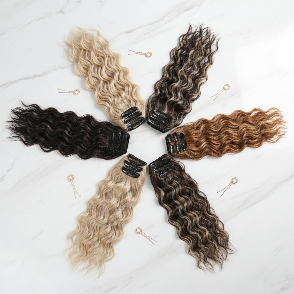 Clip-In Hair Extensions - AI Editorial
