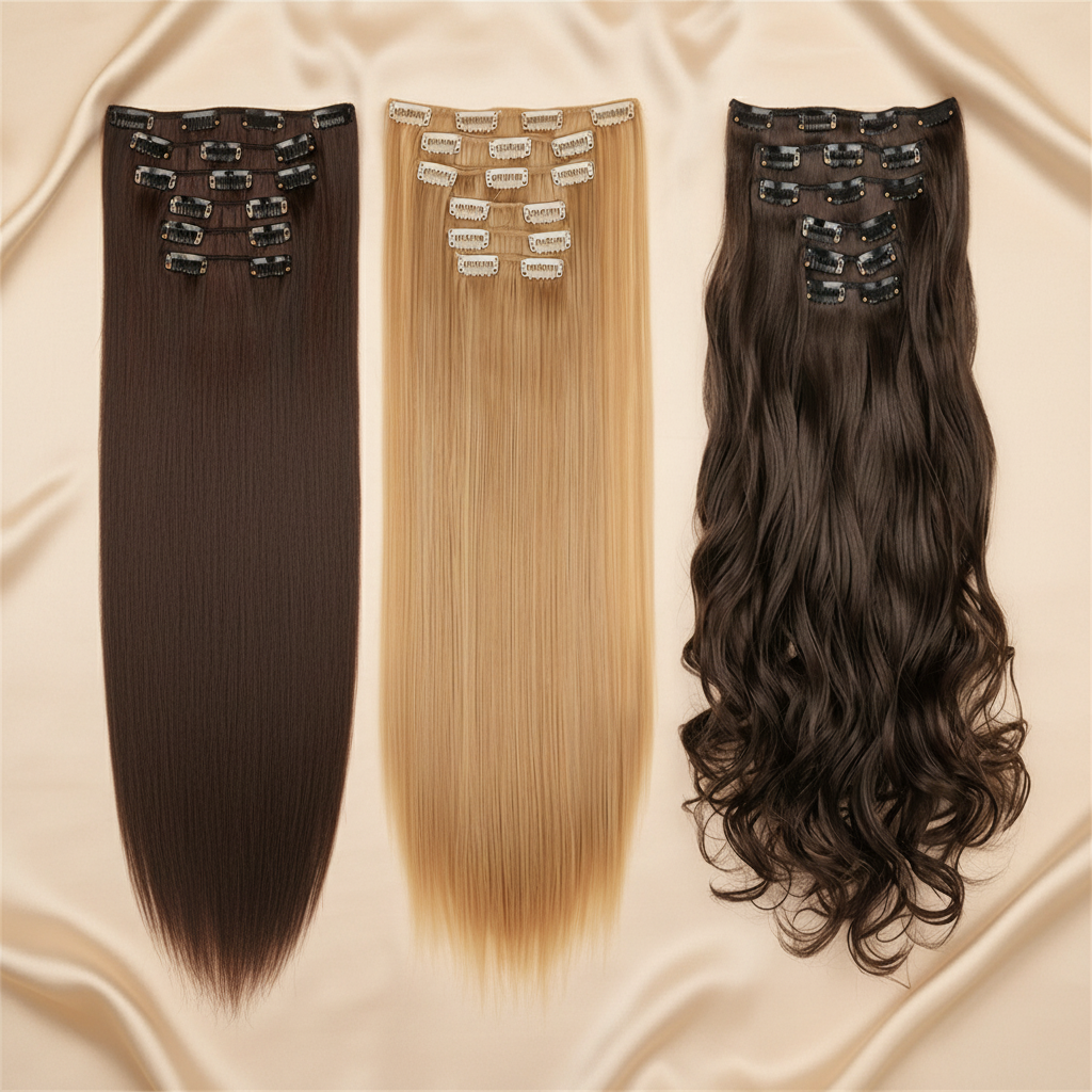 Clip-In Hair Extensions - AI Editorial