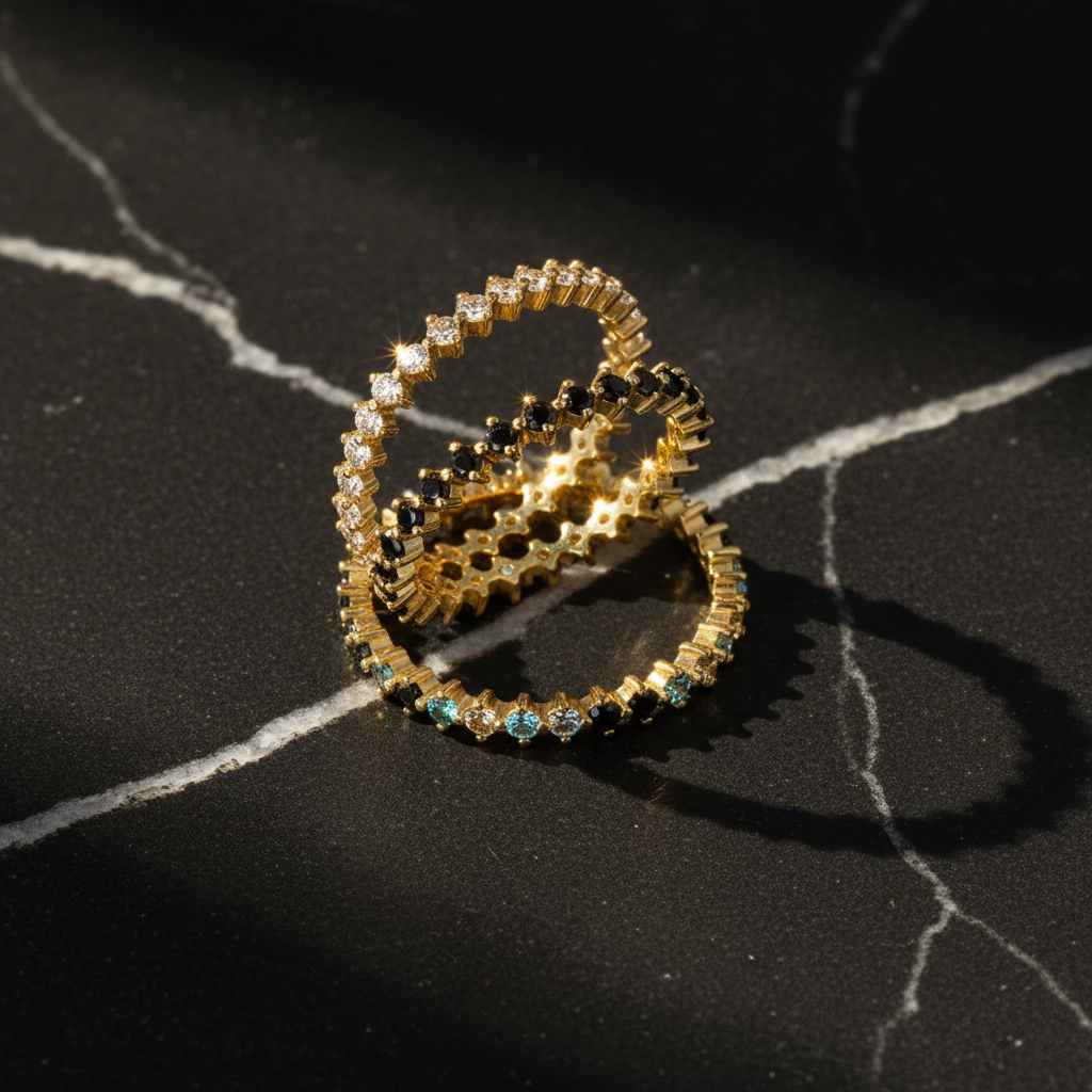 CZ Full Eternity Ring Stack