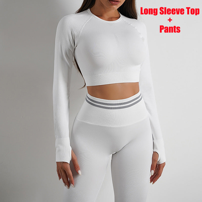 Nylon Activewear Separates | Long-Sleeve Top, Leggings or Set