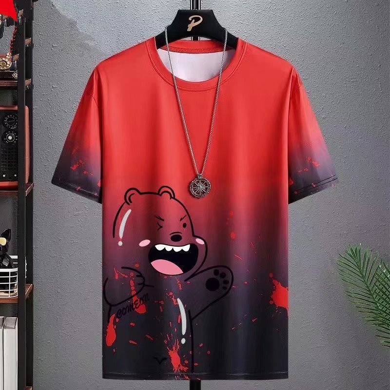 Men’s Gradient & Printed Short-Sleeve T-Shirt