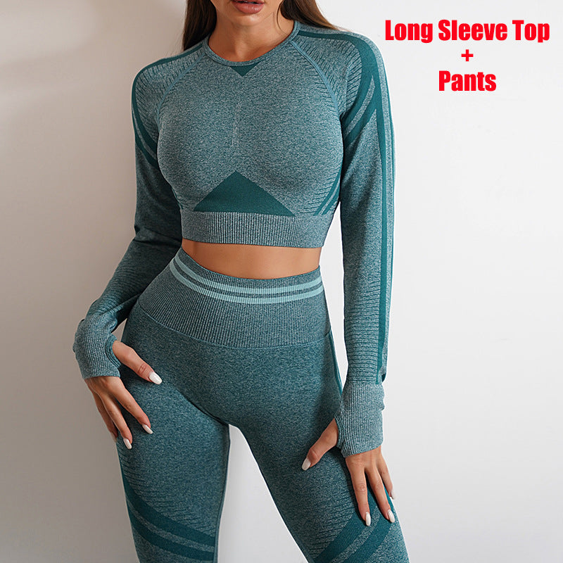 Nylon Activewear Separates | Long-Sleeve Top, Leggings or Set
