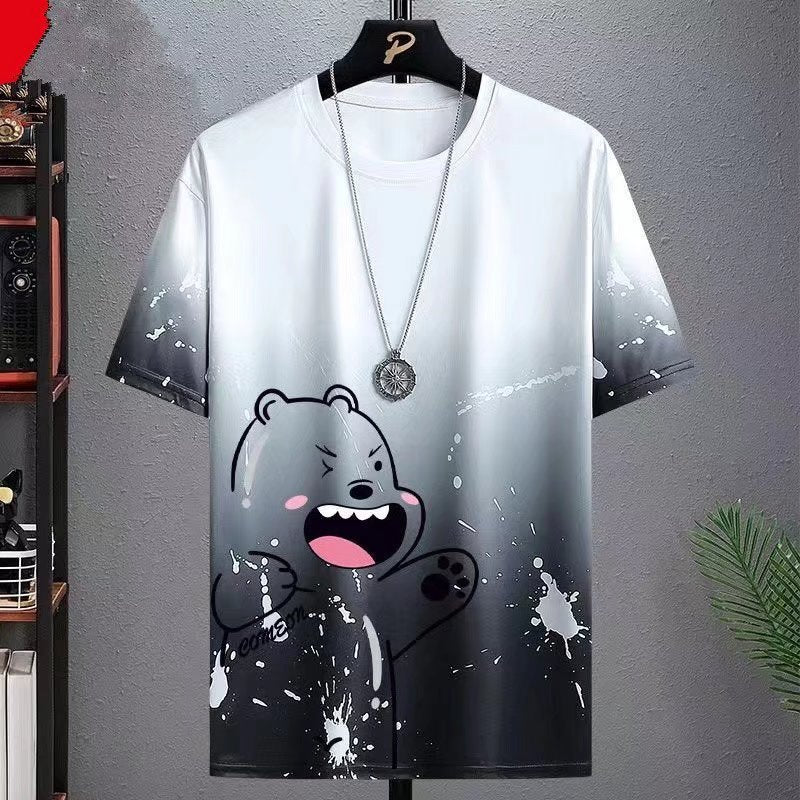 Men’s Gradient & Printed Short-Sleeve T-Shirt