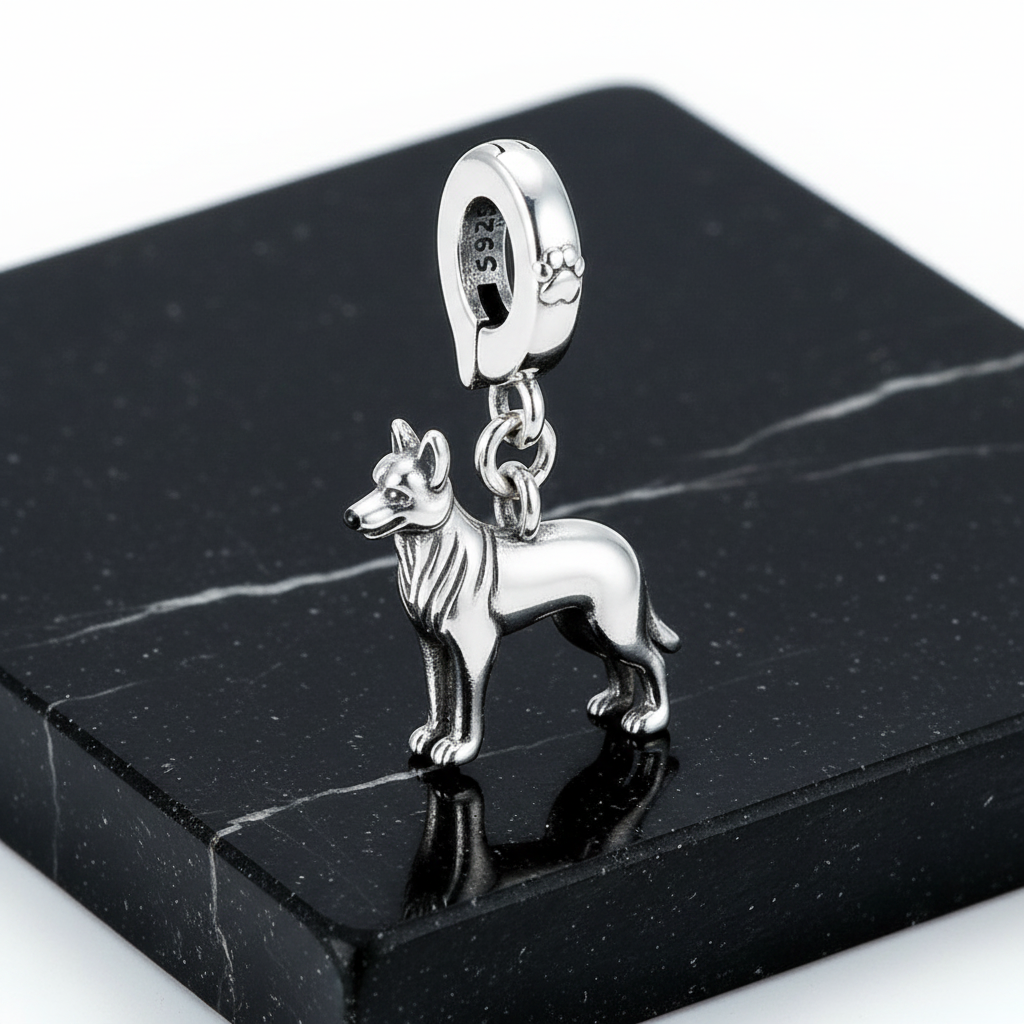 German Shepherd 3D Dangle Charm