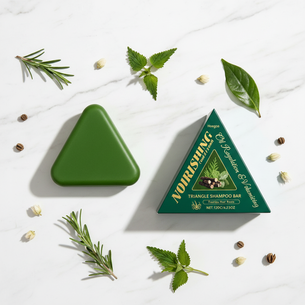 Hoegoa Triangle Shampoo Bar - AI Editorial