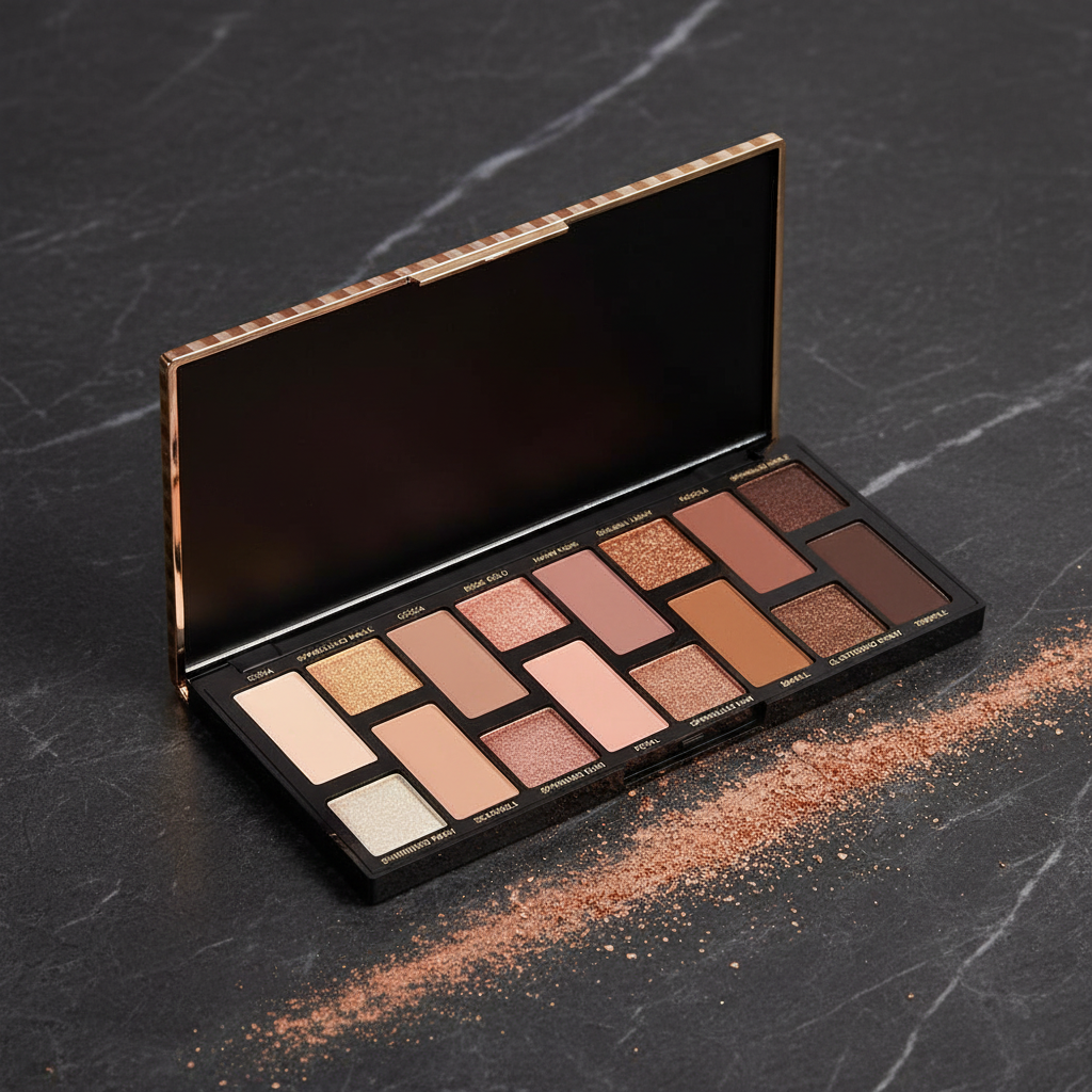 POPFEEL 16 Shade Eyeshadow Palette - AI Editorial