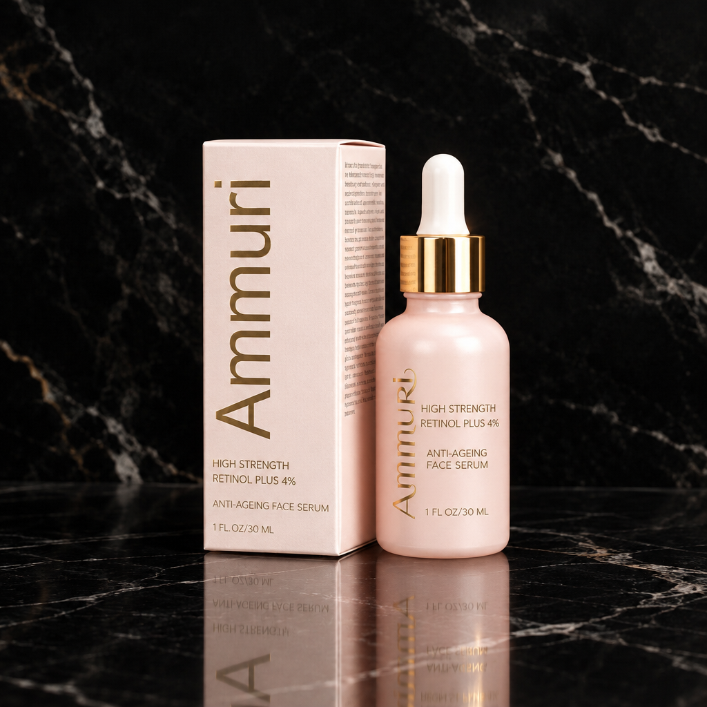 High Strength Retinol 4% Serum for Fine Lines & Uneven Tone (30ml) | Ammuri