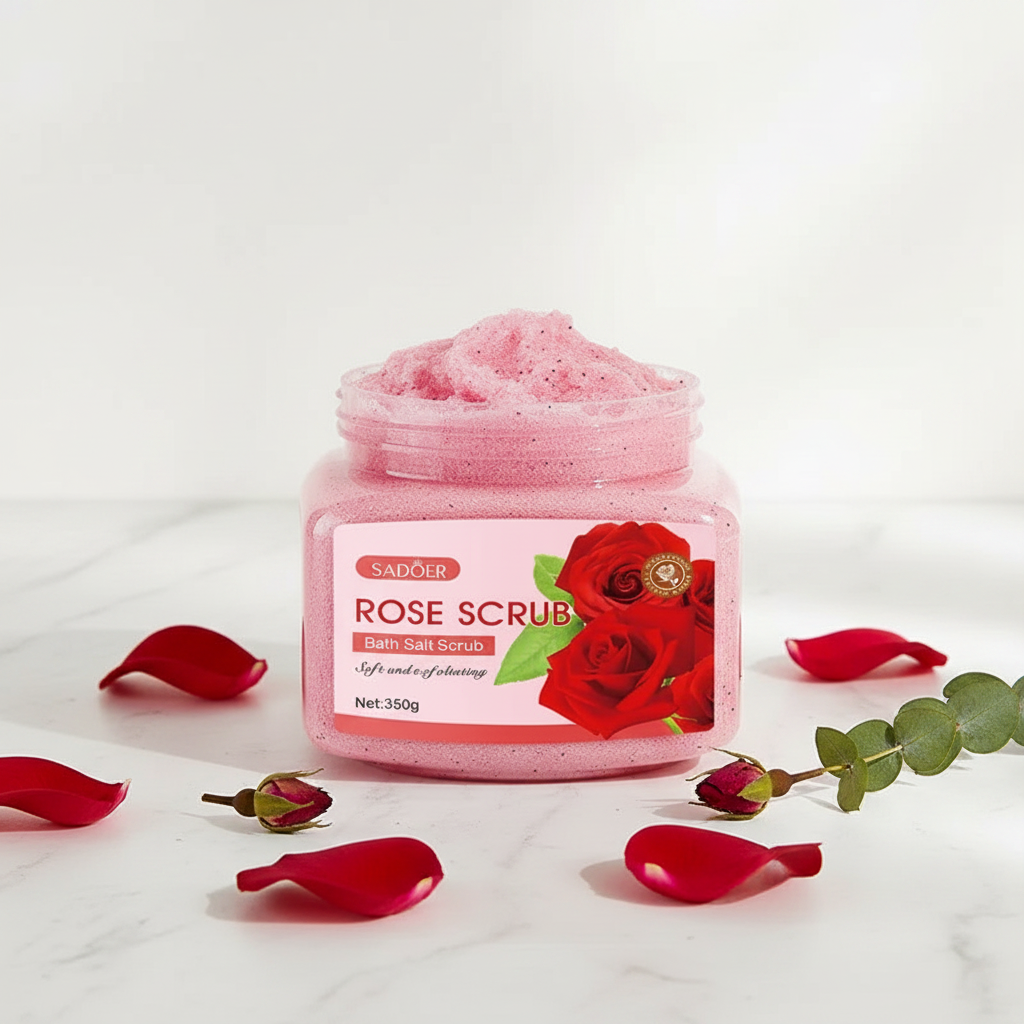 Rose Body Scrub - AI Editorial