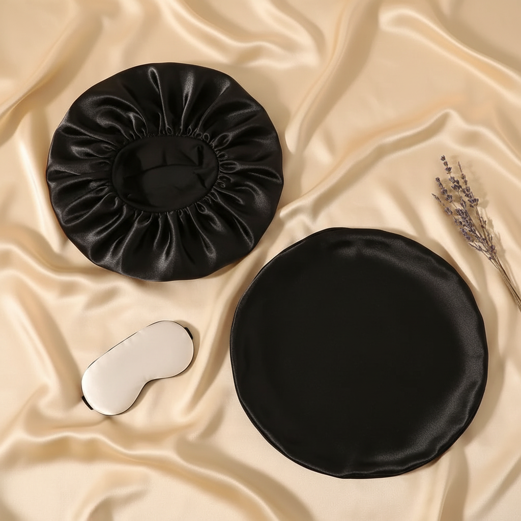 Satin Sleep Bonnet - AI Editorial