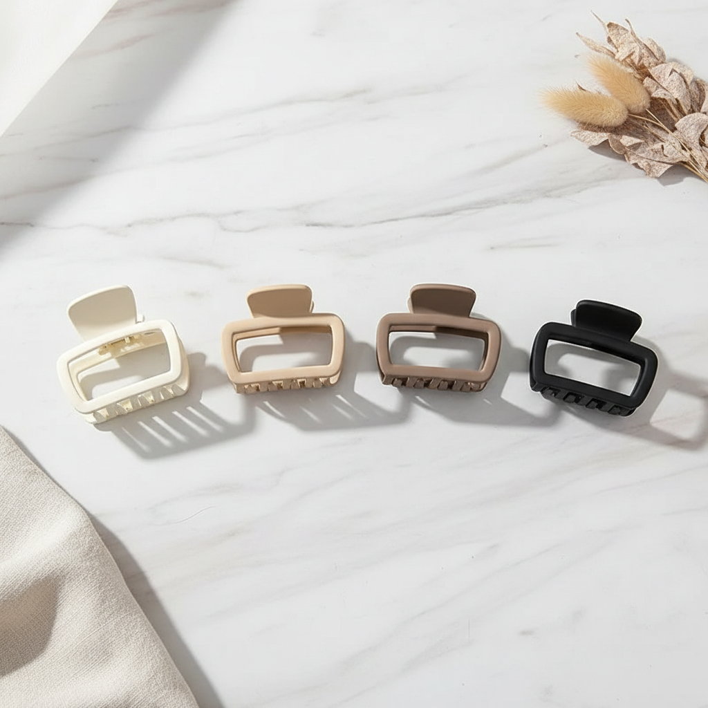 Square Hair Claw Clips - AI Editorial