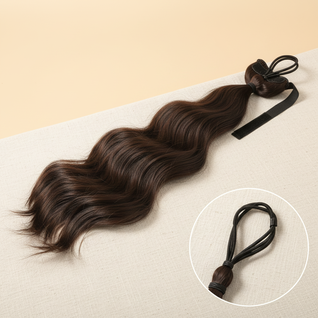 Wavy Ponytail Extension - AI Editorial